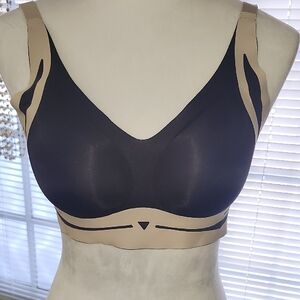 Chic Black and Tan Women's Bra